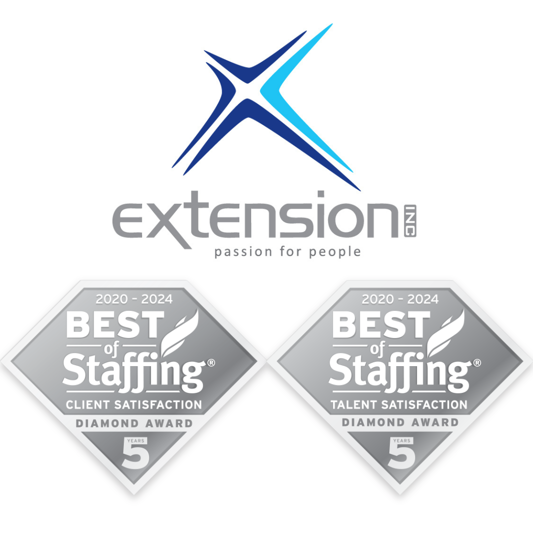 Extension Wins Best of Staffing Client and Talent Diamond Awards - 8 Years Running!